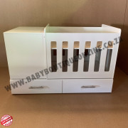 4-in-1 Toddler Cot - Chest of Drawers B0362